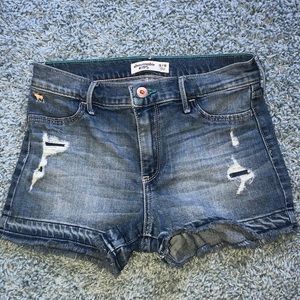 Ripped Jean cut offs